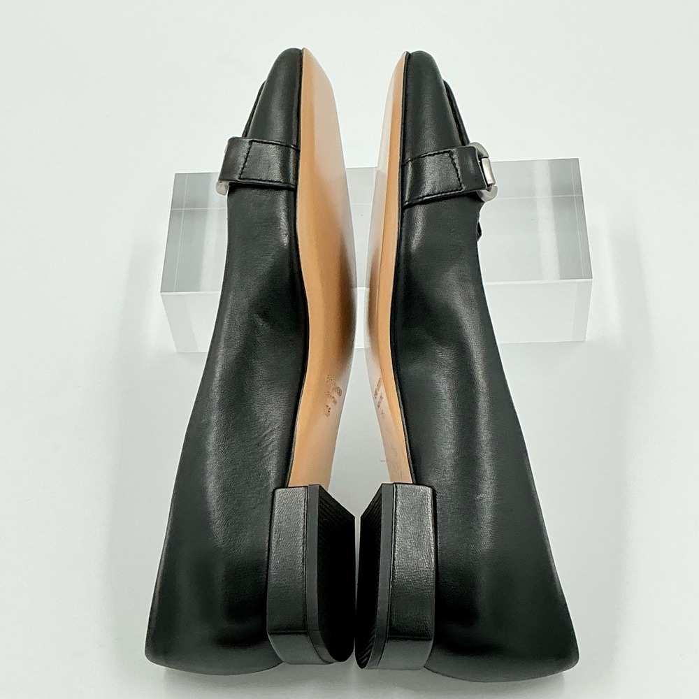 Bruno Magli Size 7.5 Black Leather Square Toe Bit Loafer Flats NEW Perla $350 - Picture 10 of 15